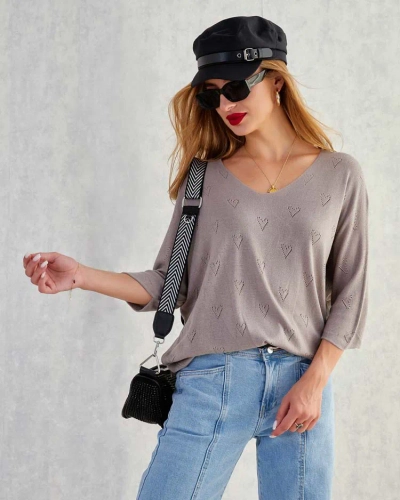 Royalfashion Pull fin pour femme