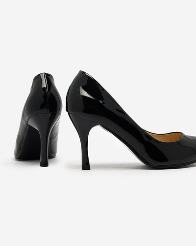 Royalfashion Escarpins à talons Degonola laqués noirs