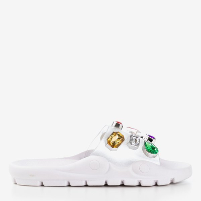 Sandales blanches avec galets Tamarice - Footwear