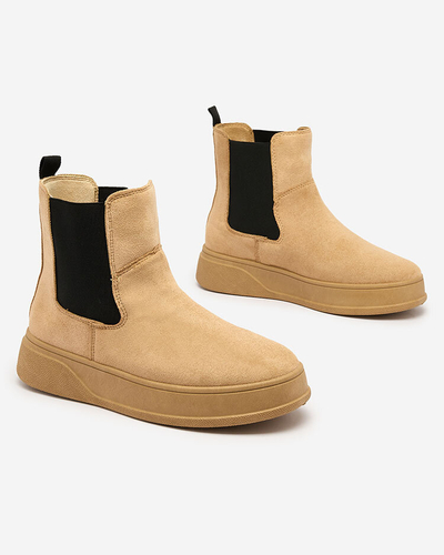 Royalfashion Bottes a'la snow boots pour femme en couleur camel Uteris