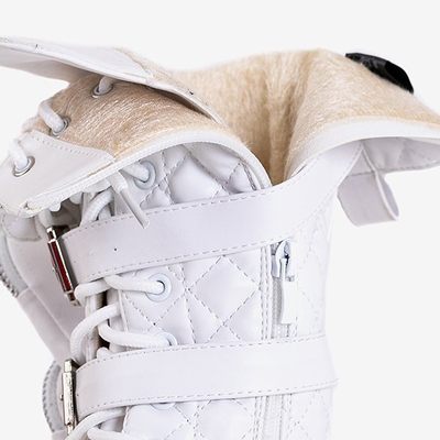 Tige matelassée Tepan blanche - Chaussures