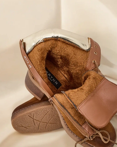 Bottines à talon bas pour femmes Royalfashion Nedelin