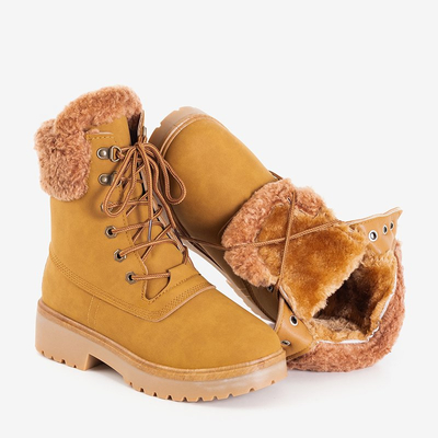 Bottes isolées camel pour femmes - Chaussures