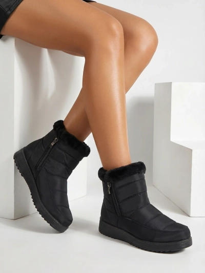 Bottines pour Femmes Venus Noires en Tissu Confortables pour l'Hiver