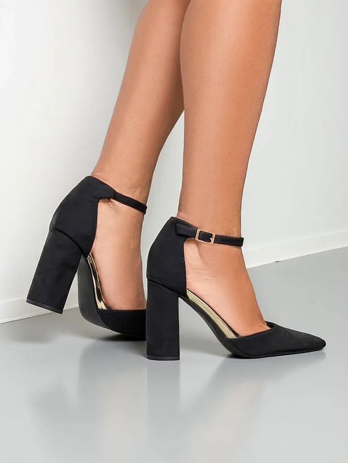 Royalfashion Talons en éco-suède pour femmes Calde