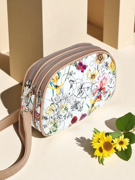 Royalfashion Petit sac à main pour femme en cuir écologique Floriana
