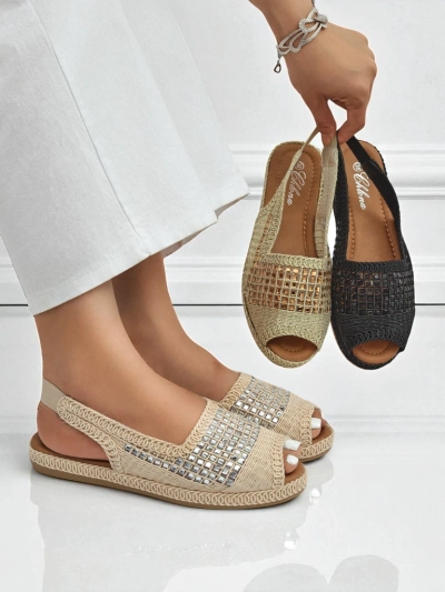 Sandales espadrilles pour femme avec strass Belle Sparkle