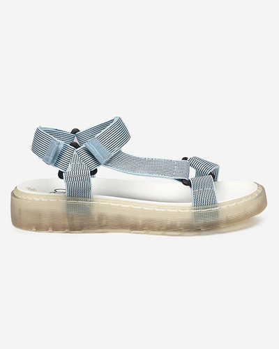 Sandales velcro Cinore bleues pour femmes - Footwear