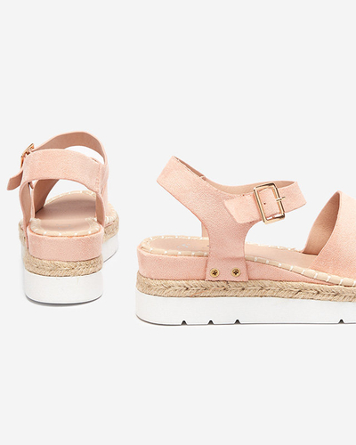 OUTLET Sandales compensées roses pour femme Setovia - Footwear