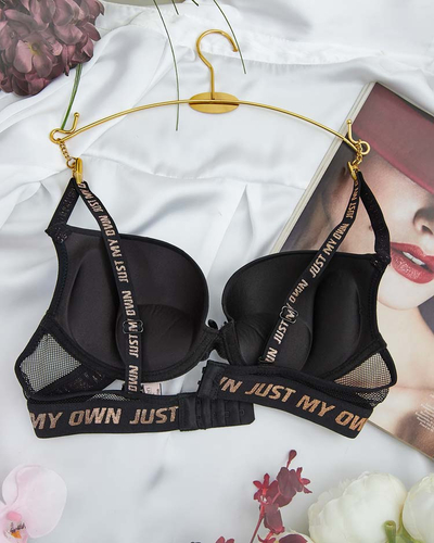 Royalfashion Soutien-gorge femme décoré d'inscriptions