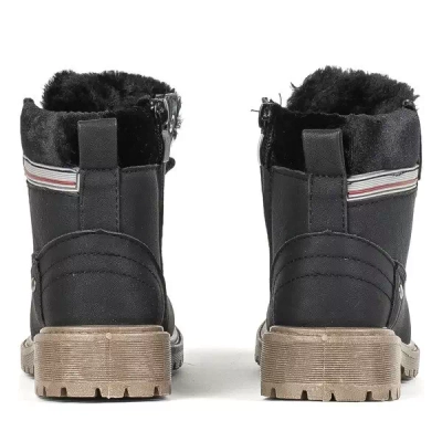 OUTLET Bottes noires Aoxia fille - Chaussures