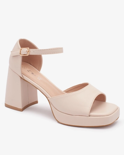 OUTLET Royalfashion Sandales femme beige sur tige Spogge