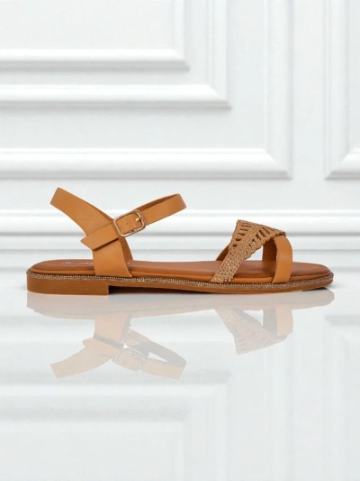 Royalfashion Sandales plates pour femmes Willow Grace