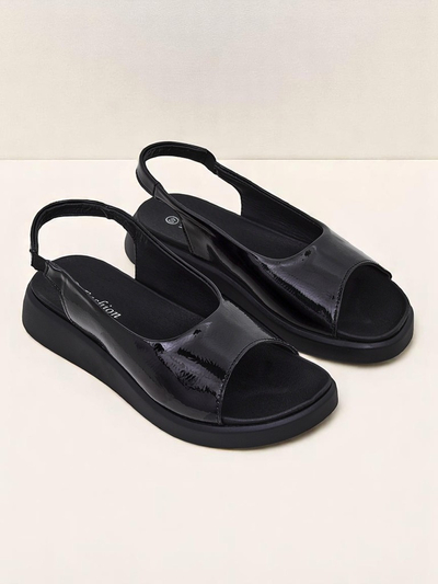 Royalfashion Sandales pour femmes à semelle épaisse Luna Shines