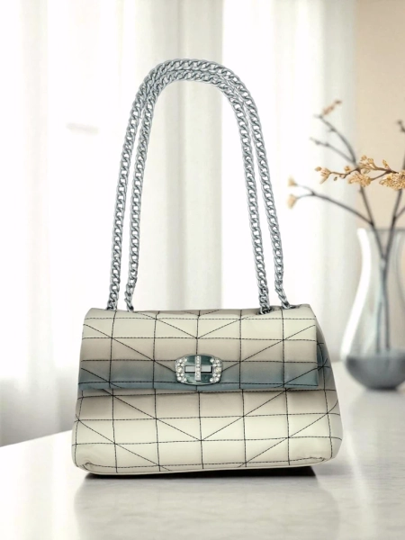 Royalfashion Petit sac à main pour femme en cuir écologique ombré Sophie Rose