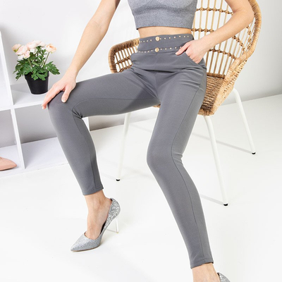 Garnitures grises pour femmes avec ornements - Vêtements