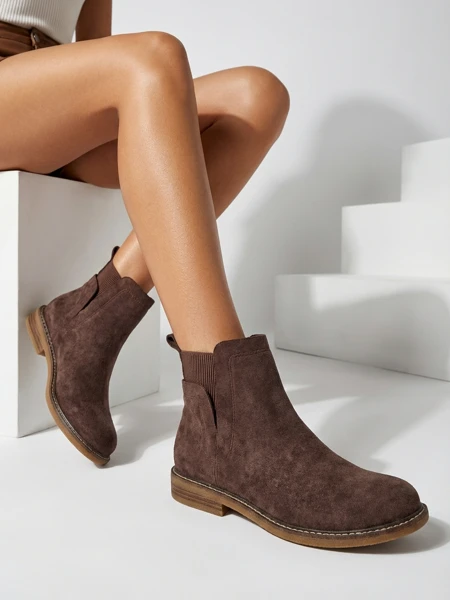 Bottines Chelsea pour femmes en éco-daim Veysi