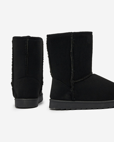 Royalfashion Noir bottes a'la bottes de neige pour femmes Leaner