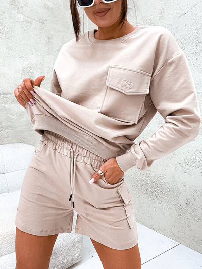 Royalfashion Ensemble de sweatshirt pour femme