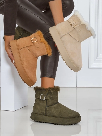 Royalfashion Bottes courtes de style bottes de neige pour femmes Aurelia Classico