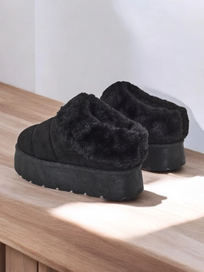 Royalfashion Bottines courtes pour femmes style bottes de neige a'la Eliozi