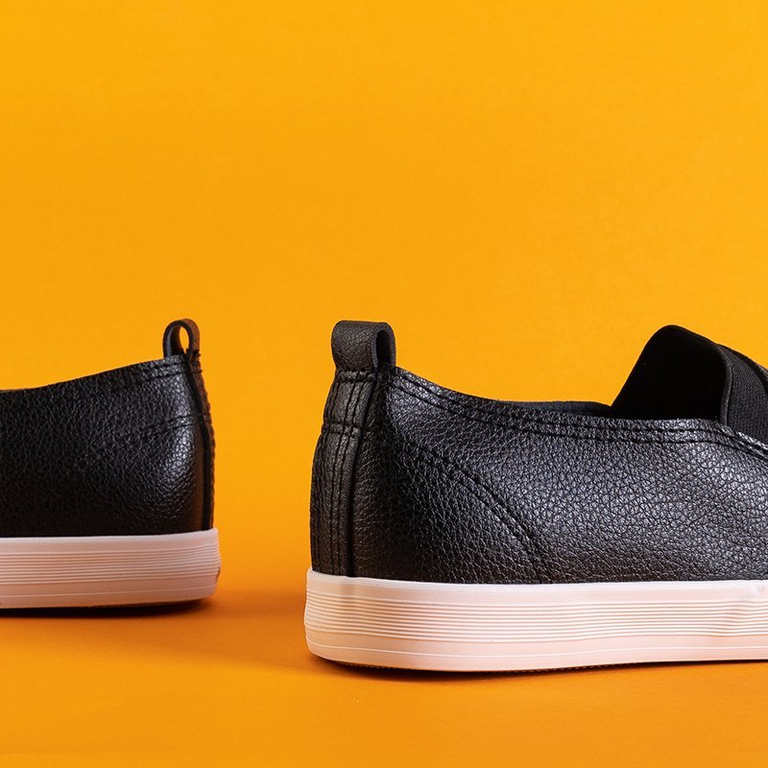 OUTLET Baskets slip femme noires - sur Bonbqu - Footwear