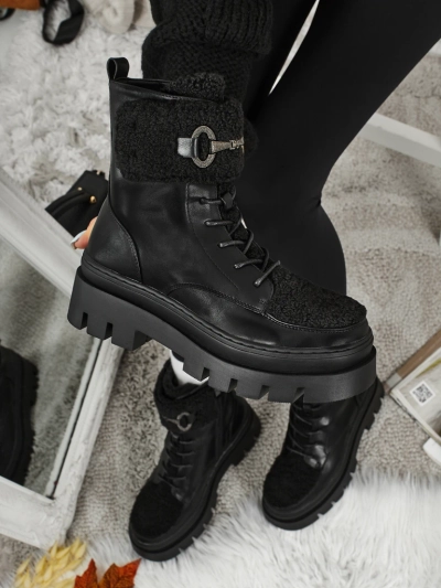 Bottines workwear pour femmes avec fourrure Safil