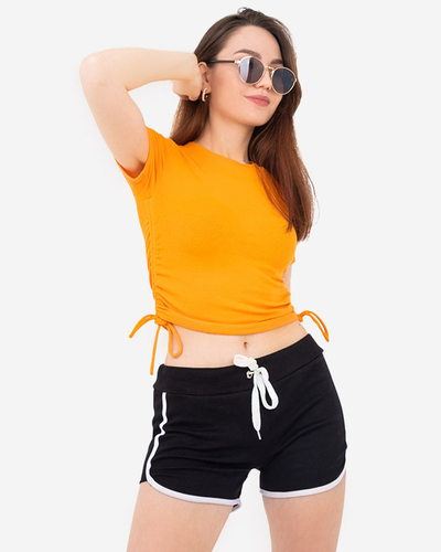 Short de sport femme noir - Vêtement