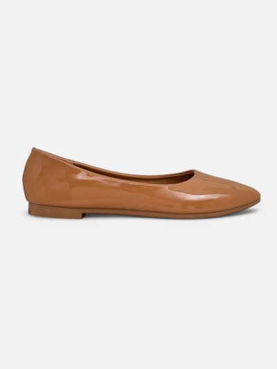 Royalfashion Chaussures ballerines en cuir verni pour femmes Aramiese