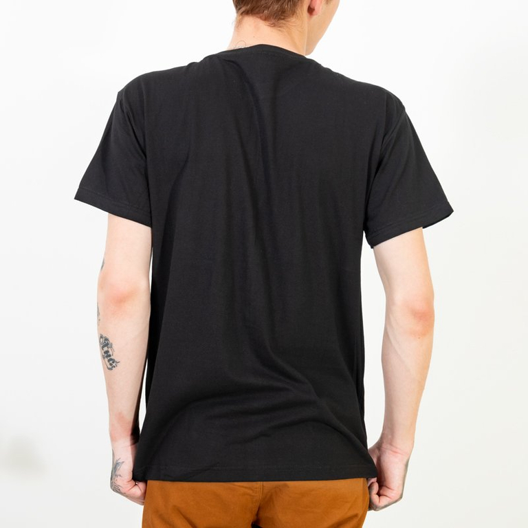 T-shirt en coton noir à imprimé voiture pour hommes - Vêtements