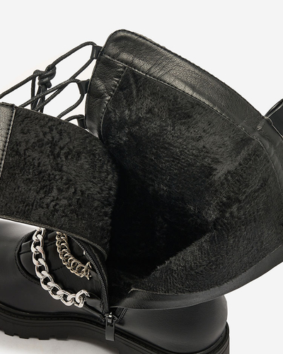 Royalfashion Bottes bagger pour femme en noir Goserre