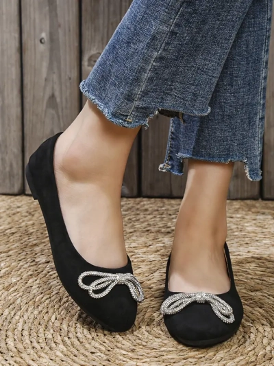 Ballerines Royalfashion pour femmes avec un nœud Ofelna