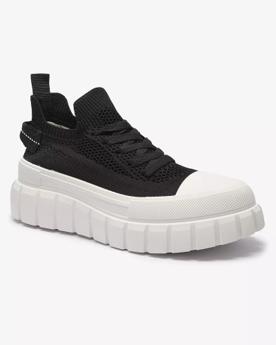 OUTLET Baskets de sport à plateforme en noir Leccos- Footwear