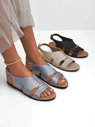 Royalfashion Sandales plates pour femmes Solea Comfort