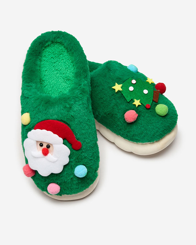 Royalfashion Chaussons de Noël pour femme en vert Fertemse