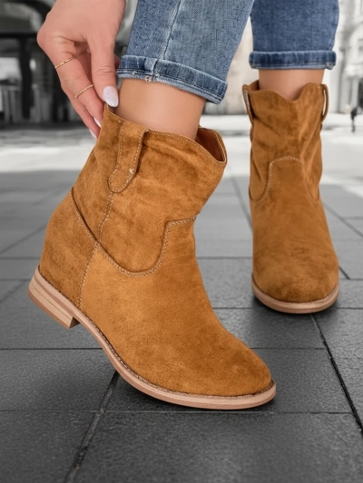 Bottes de cowboy marron sur un coin couvert Jelluma - Footwear