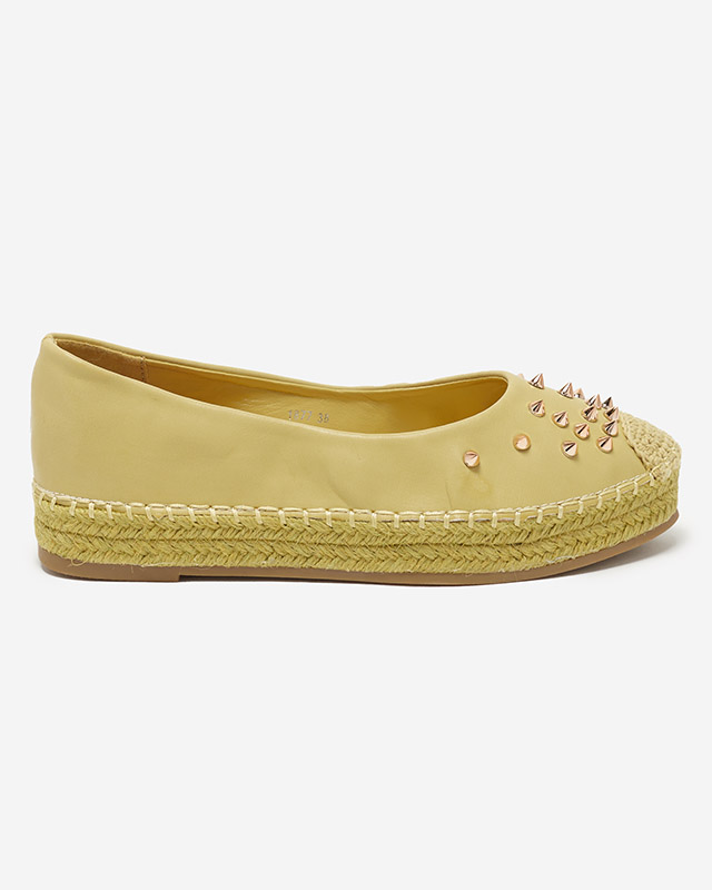 Espadrilles jaunes pour femmes avec jets Edmaria - Footwear