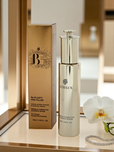 Luxelux GOLD BANDAGE Sérum « Fer à repasser sur les rides »- wygładza, nawilża i wypełnia bruzdy