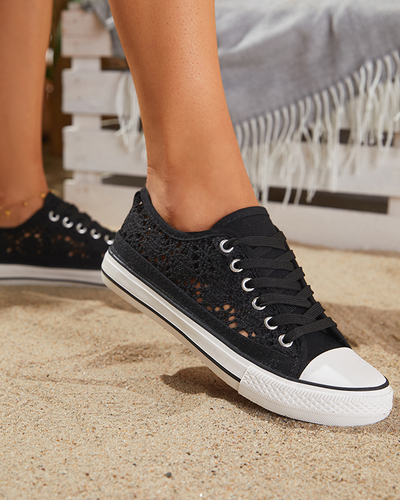 Baskets Tareni noires ajourées pour femme - Footwear
