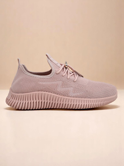 Aurelia Rosa - chaussures de sport pour femmes Royalfashion en tissu, roses, talon plat