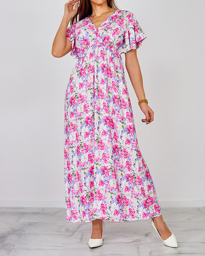 Royalfashion Robe midi à fleurs pour femme