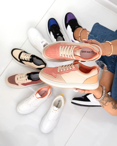 Royalfashion Chaussures de sport classiques beige-orange Colorburst Classics