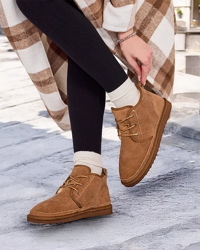 Bottes de neige homme Gavin camel - chaussures