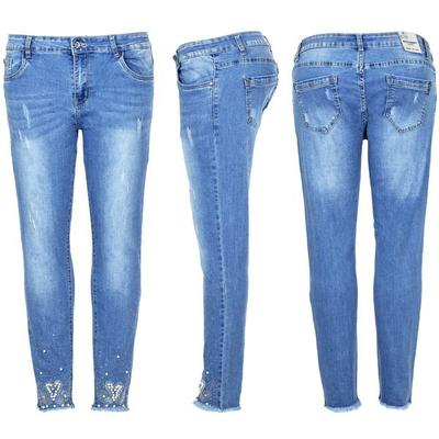 Jean bleu de coupe moyenne - Pantalon 1