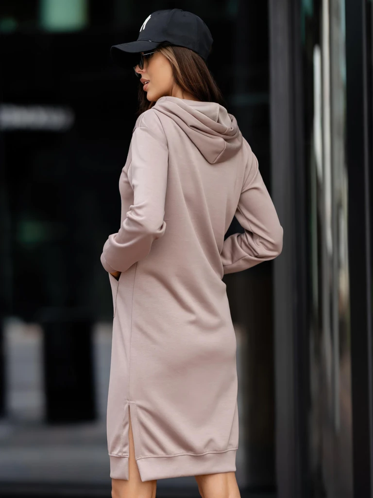 Royalfashion Robe sweat en viscose avec capuche