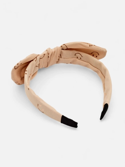 Royalfashion Bandeau pour enfants avec un nœud orné d'un imprimé de visages souriants