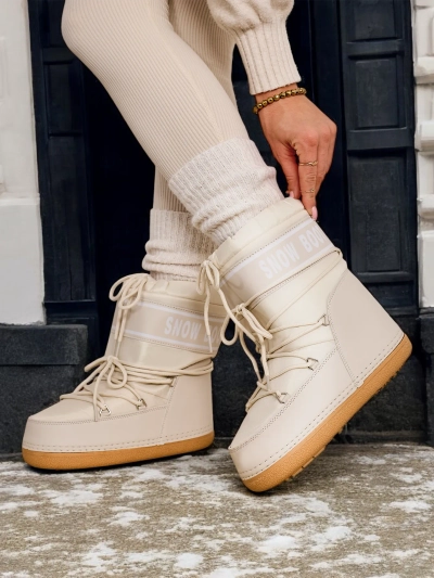 Royalfashion Bottes de neige pour femmes avec un revers Soblesia