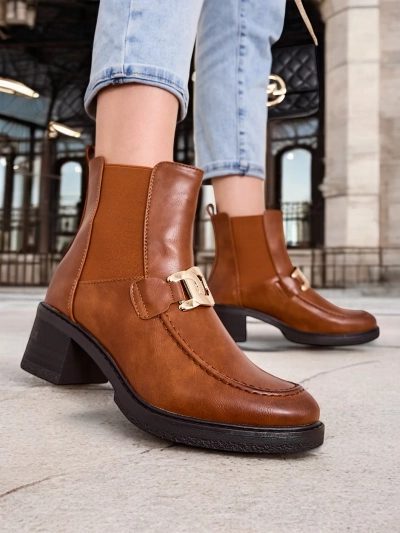 Bottines pour femmes Royalfashion avec des talons bas Ewios