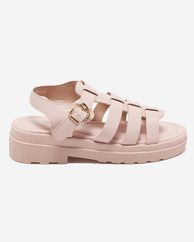 OUTLET Sandales roses pour femme sur semelle plus épaisse Gacino - Chaussures