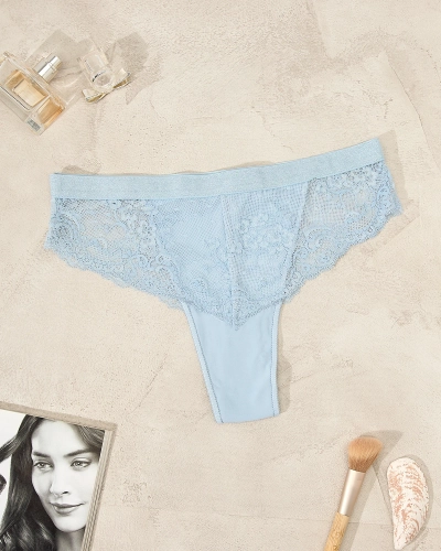 Royalfashion Slip de soutien-gorge en dentelle bleu
